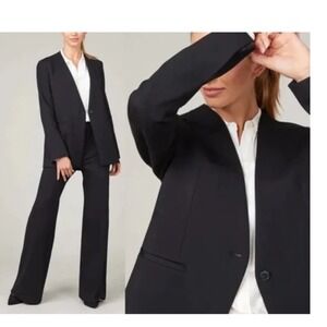 SPANX Crepe Blazer Classic Black Notch Lapel Single‎ Button Women's 2X